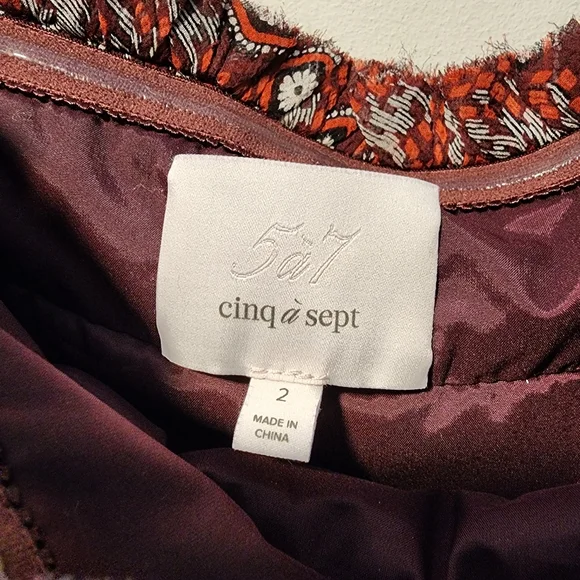 cinq a sept Silk Boho Strapless Maxi Tassel Dress - Picture 5 of 7